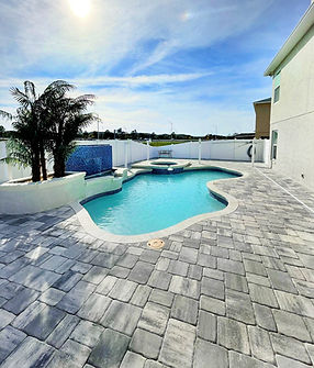 pavers on pool deck